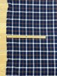 画像2: 生地：綿100％ チェック柄（紺／茶／白） (2)