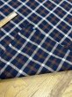 画像5: 生地：綿100％ チェック柄（紺／茶／白） (5)