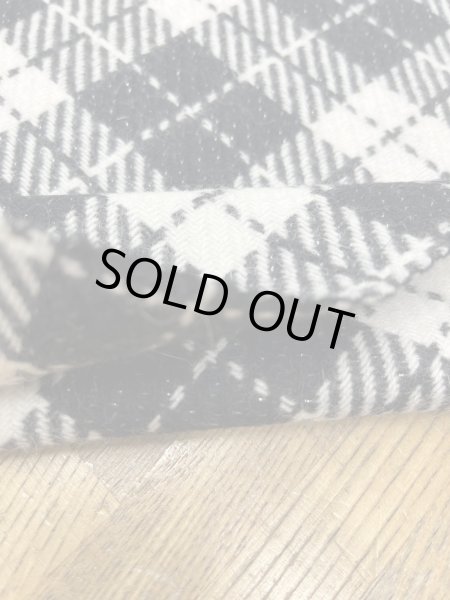 画像5: 生地：ウール100％ チェックラメ（ホワイト／ブラック） (5)