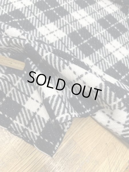 画像6: 生地：ウール100％ チェックラメ（ホワイト／ブラック） (6)