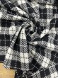 画像7: 生地：ウール100％ チェックラメ（ホワイト／ブラック） (7)