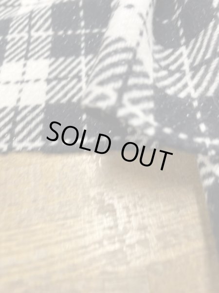 画像8: 生地：ウール100％ チェックラメ（ホワイト／ブラック） (8)