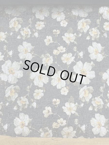 画像8: 生地：ポリエステル100％ フローラルジャカード（ブラック／ゴールド） (8)