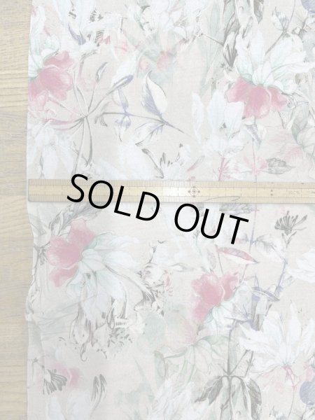 画像3: 生地：ポリエステル100％ フローラルプリント（ヴィンテージクリーム） (3)