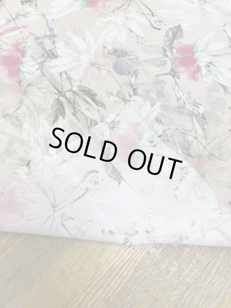画像4: 生地：ポリエステル100％ フローラルプリント（ヴィンテージクリーム） (4)
