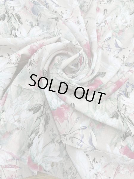 画像7: 生地：ポリエステル100％ フローラルプリント（ヴィンテージクリーム） (7)