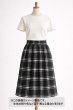 画像1: 生地：綿100％ チェック柄（黒／白） (1)
