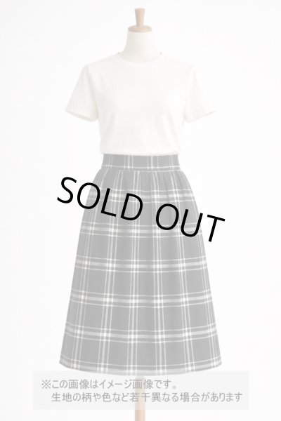 画像1: 生地：綿100％ チェック柄（黒／白） (1)