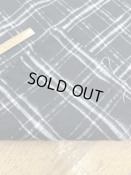 画像4: 生地：綿100％ チェック柄（黒／白） (4)