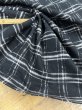画像6: 生地：綿100％ チェック柄（黒／白） (6)