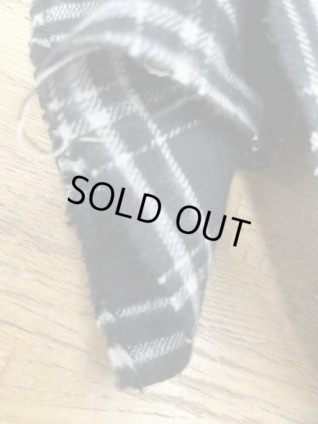 画像8: 生地：綿100％ チェック柄（黒／白） (8)