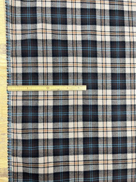 画像3: 生地：コットンチェック リバーシブル（ベージュ） (3)