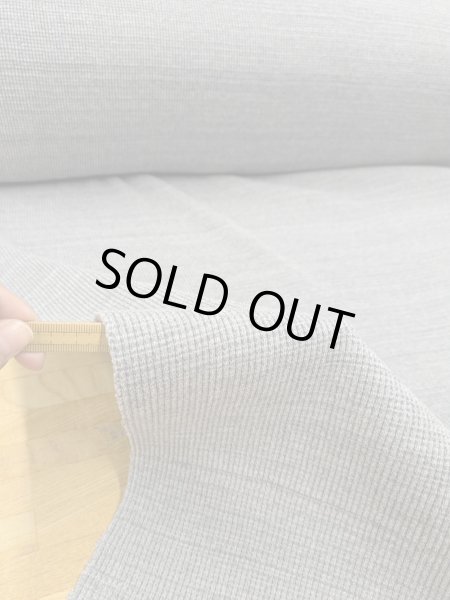 画像4: 生地：綿ポリエステル 霜降りテレコニット（杢ライトグレー） (4)