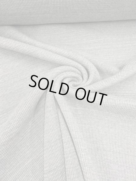 画像6: 生地：綿ポリエステル 霜降りテレコニット（杢ライトグレー） (6)