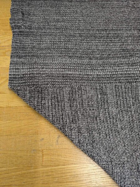 画像4: 生地：綿ポリエステル 霜降りテレコニット（杢グレー） (4)