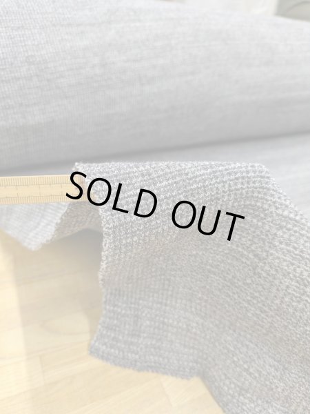 画像5: 生地：綿ポリエステル 霜降りテレコニット（杢グレー） (5)