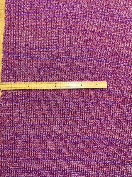 画像3: 生地：綿ポリエステル 霜降りテレコニット（杢ピンク） (3)