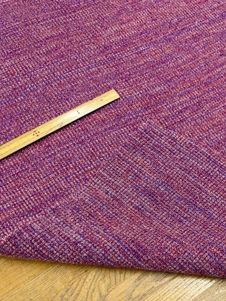 画像4: 生地：綿ポリエステル 霜降りテレコニット（杢ピンク） (4)