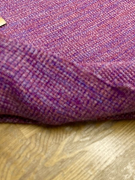 画像5: 生地：綿ポリエステル 霜降りテレコニット（杢ピンク） (5)