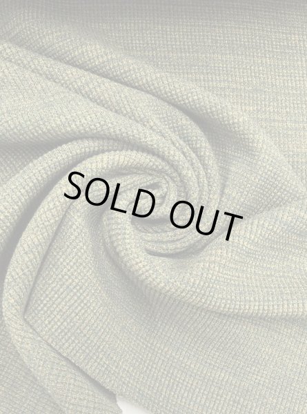 画像7: 生地：綿ポリエステル 霜降りテレコニット（杢グリーン） (7)