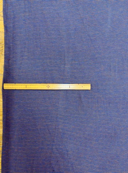 画像2: 生地：ポリエステル100％ ボーダー2WAYストレッチニット（茶／青） (2)