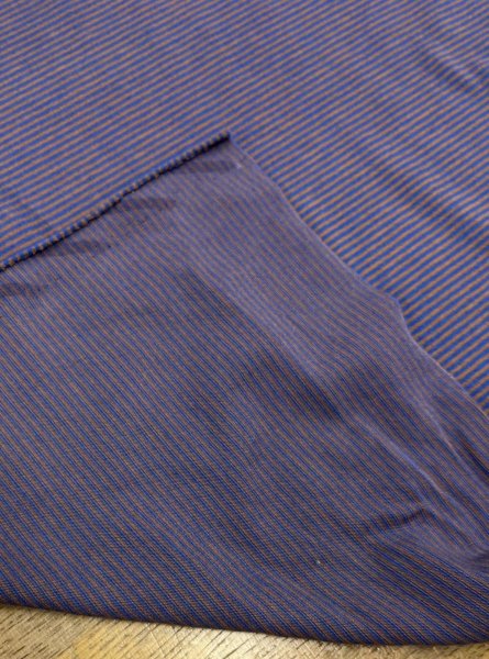 画像4: 生地：ポリエステル100％ ボーダー2WAYストレッチニット（茶／青） (4)