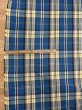 画像2: 生地：綿100%ヘビーツイルチェック柄（ブルー×イエロー） (2)