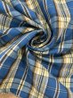 画像7: 生地：綿100%ヘビーツイルチェック柄（ブルー×イエロー） (7)