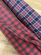 画像8: 生地：綿100％ タータンチェック（レッド×ネイビー） (8)