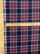 画像3: 生地：綿100％ タータンチェック（ネイビー×レッド） (3)