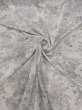 画像7: 生地：ジーナ糸ポリエステルデシン花柄（白／グレー） (7)