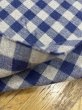 画像5: 生地：綿100％先染め綿麻キャンバスチェック柄（生成×紺） (5)