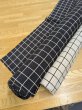 画像8: 生地：ポリエステルデシン／格子プリント（黒×ベージュ） (8)