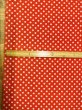 画像4: 生地：ポリエステルデシン／ドットプリント（レッド×ホワイト） (4)