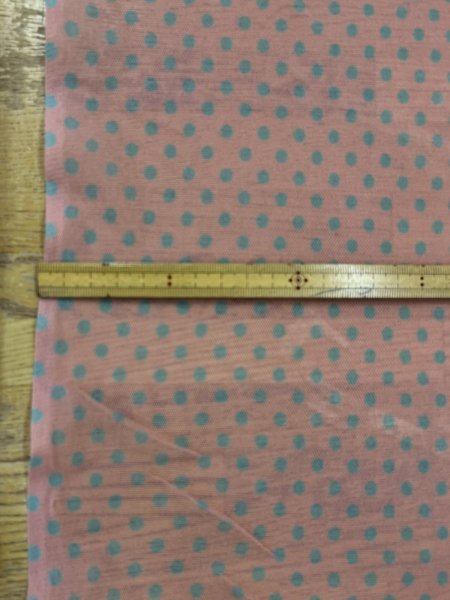 画像3: 生地：ポリエステル 水玉プリントチュール（ピンク×水色） (3)