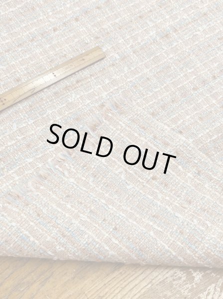 画像4: 生地：コットンポリ ファンシーツイード／ざっくり編み（薄ピンク） (4)