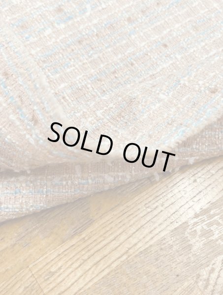 画像5: 生地：コットンポリ ファンシーツイード／ざっくり編み（薄ピンク） (5)