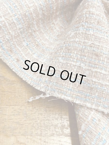 画像8: 生地：コットンポリ ファンシーツイード／ざっくり編み（薄ピンク） (8)