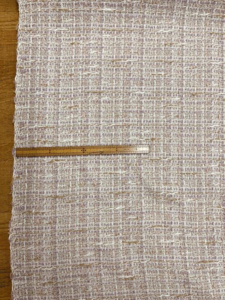 画像2: 生地：コットンポリ ファンシーツイード（ベージュピンク） (2)