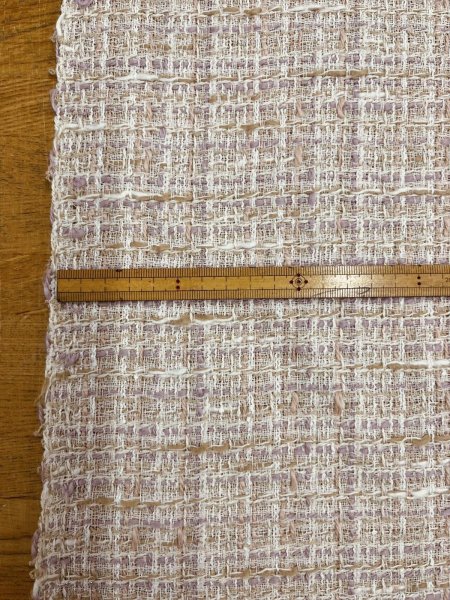 画像3: 生地：コットンポリ ファンシーツイード（ベージュピンク） (3)