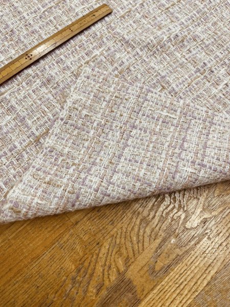 画像4: 生地：コットンポリ ファンシーツイード（ベージュピンク） (4)