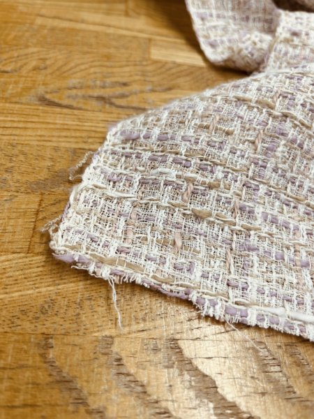 画像8: 生地：コットンポリ ファンシーツイード（ベージュピンク） (8)