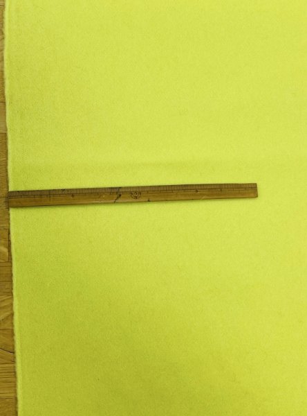 画像2: 生地：ウール混 ソフトメルトン（レモンイエロー） (2)
