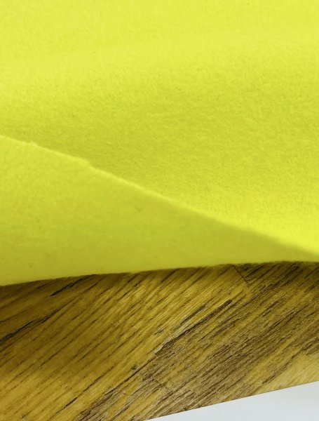 画像5: 生地：ウール混 ソフトメルトン（レモンイエロー） (5)
