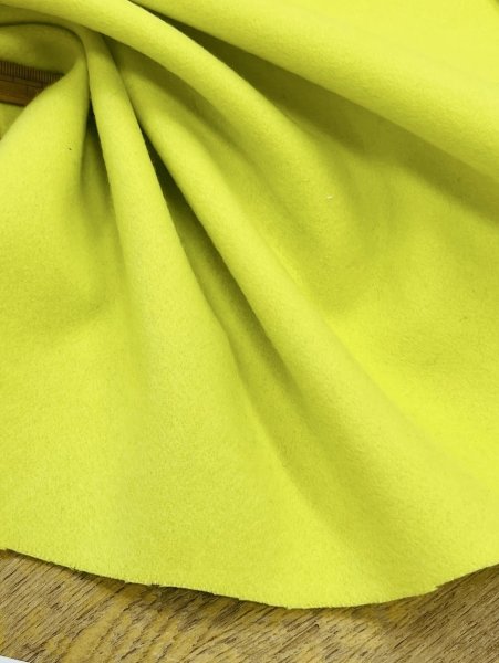 画像6: 生地：ウール混 ソフトメルトン（レモンイエロー） (6)
