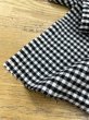 画像8: 生地：ポリエステル 綿風微起毛ギンガムチェック（白×黒） (8)