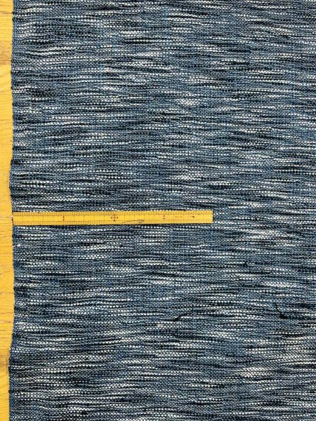 画像2: 生地：綿100％ ザックリ織りアジアンツイード（ブルー） (2)