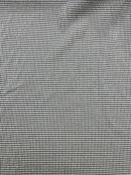 画像9: 生地：綿シャーリングストレッチ 格子柄（グレージュ／紺） (9)