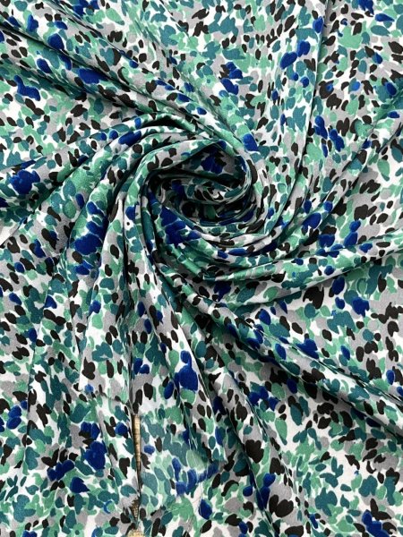 画像7: 生地：ポリ100％フェミニッシュサテン（グリーンミックス） (7)