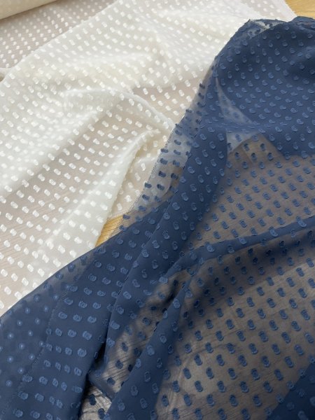 画像9: 生地：ポリエステル100％シフォンカットジャカード（キナリ） (9)